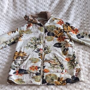 MISSLOOK White and Green Puffer Jacket